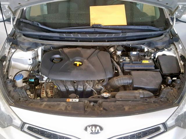 KNAFX6A83E5208104 - 2014 KIA FORTE EX SILVER photo 7