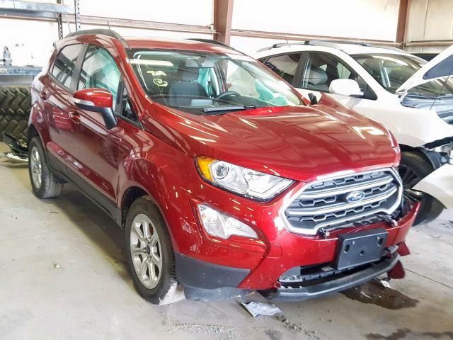 MAJ6P1UL6JC236576 - 2018 FORD ECOSPORT S BURGUNDY photo 1