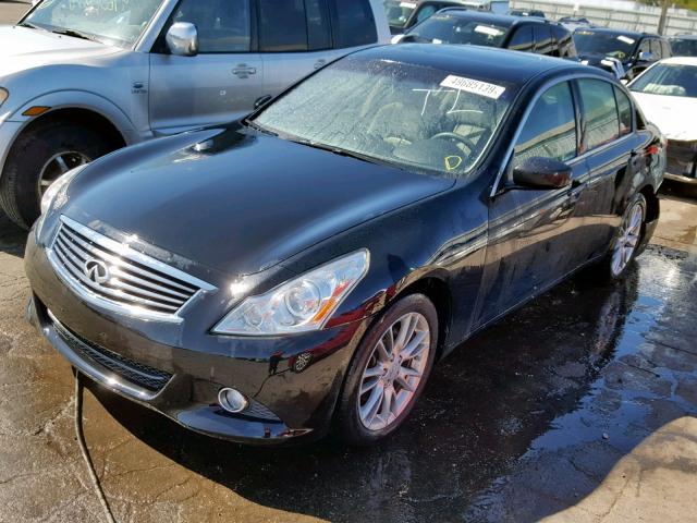 JN1CV6AR9CM671780 - 2012 INFINITI G37 BLACK photo 2