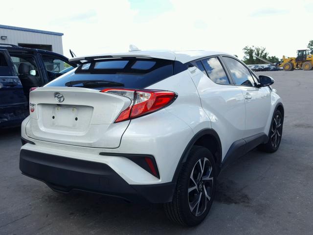 NMTKHMBX2JR035154 - 2018 TOYOTA C-HR XLE WHITE photo 4