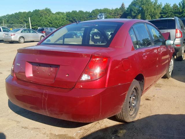 1G8AJ55FX7Z193849 - 2007 SATURN ION LEVEL BURGUNDY photo 4