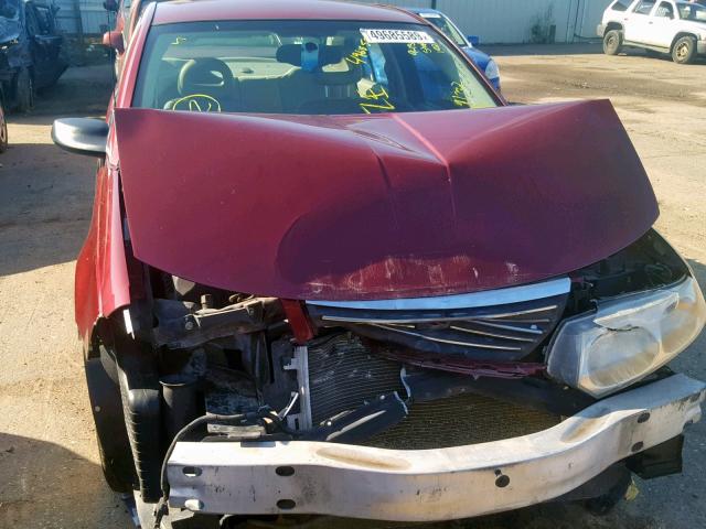 1G8AJ55FX7Z193849 - 2007 SATURN ION LEVEL BURGUNDY photo 7