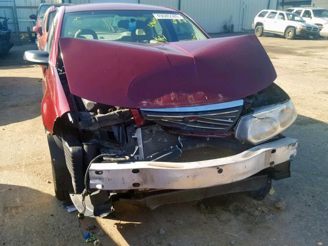 1G8AJ55FX7Z193849 - 2007 SATURN ION LEVEL BURGUNDY photo 9