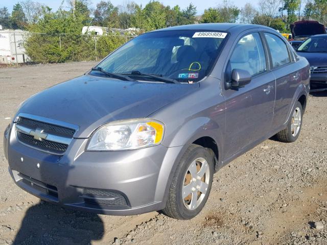 KL1TD5DE3BB207890 - 2011 CHEVROLET AVEO LS GRAY photo 2