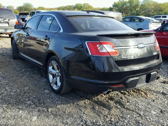 1FAHP2KT9BG152375 - 2011 FORD TAURUS SHO BLACK photo 3