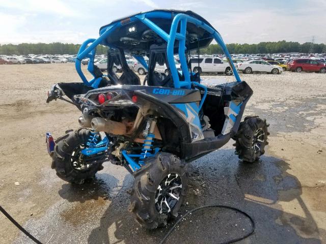 3JBPWAP25HJ000325 - 2017 CAN-AM MAVERICK 1 BLUE photo 4