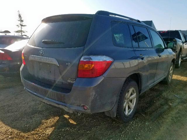 JTEES41AX82000758 - 2008 TOYOTA HIGHLANDER GRAY photo 4