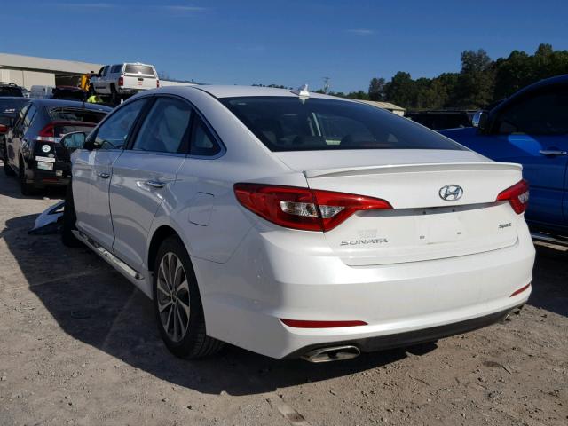 5NPE34AF4FH090191 - 2015 HYUNDAI SONATA SPO WHITE photo 3