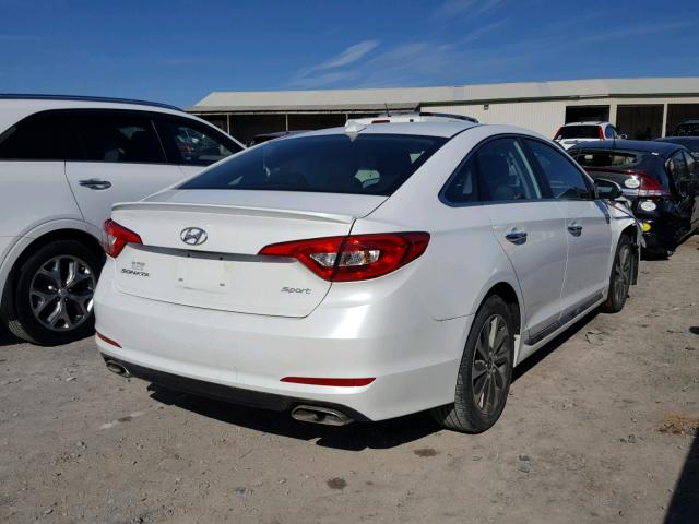 5NPE34AF4FH090191 - 2015 HYUNDAI SONATA SPO WHITE photo 4