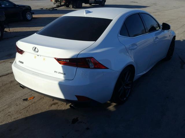 JTHBA1D28G5021858 - 2016 LEXUS IS 200T WHITE photo 4