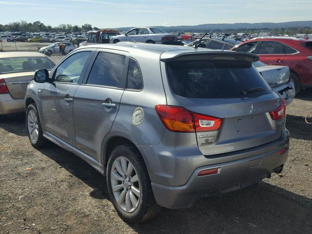 JA4AR4AU1BZ011665 - 2011 MITSUBISHI OUTLANDER GRAY photo 3