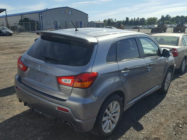 JA4AR4AU1BZ011665 - 2011 MITSUBISHI OUTLANDER GRAY photo 4