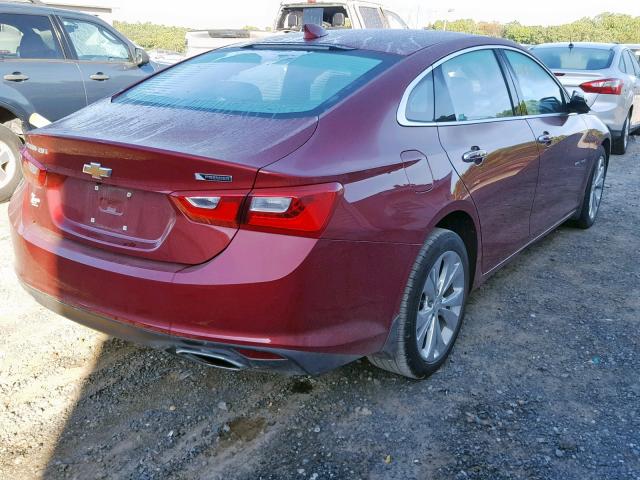 1G1ZE5SX8JF120118 - 2018 CHEVROLET MALIBU PRE MAROON photo 4