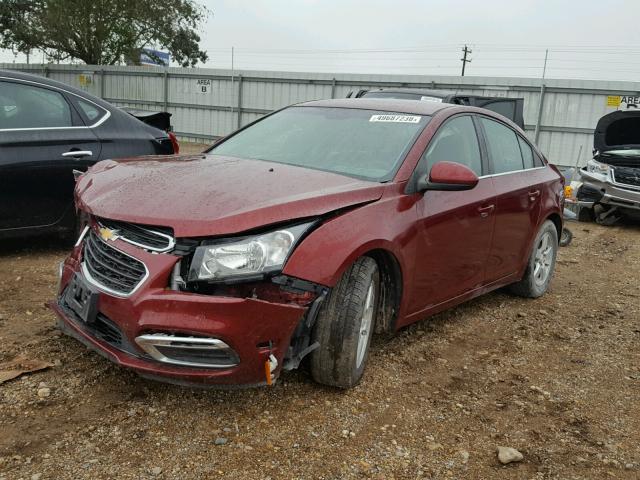 1G1PE5SB6G7182079 - 2016 CHEVROLET CRUZE LIMI MAROON photo 2