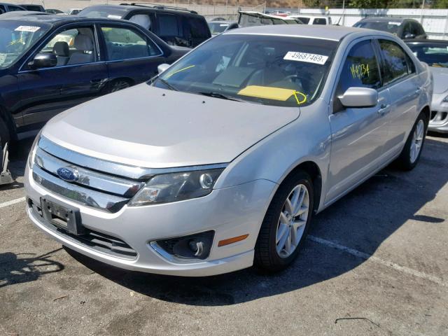 3FAHP0JA9BR298837 - 2011 FORD FUSION SEL SILVER photo 2