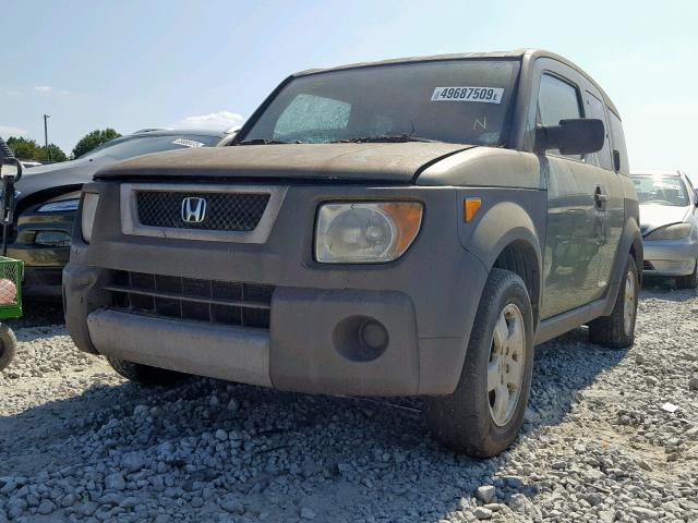 5J6YH18573L018980 - 2003 HONDA ELEMENT EX GREEN photo 2