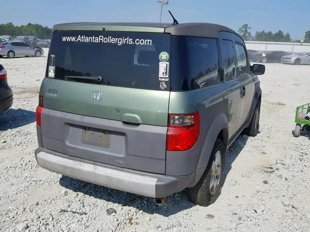 5J6YH18573L018980 - 2003 HONDA ELEMENT EX GREEN photo 4