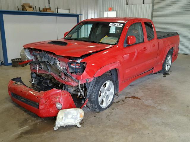 5TETU22NX6Z145402 - 2006 TOYOTA TACOMA X-R RED photo 2