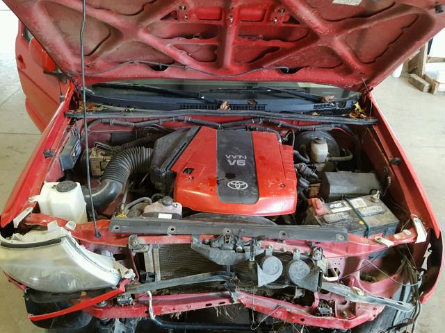 5TETU22NX6Z145402 - 2006 TOYOTA TACOMA X-R RED photo 7