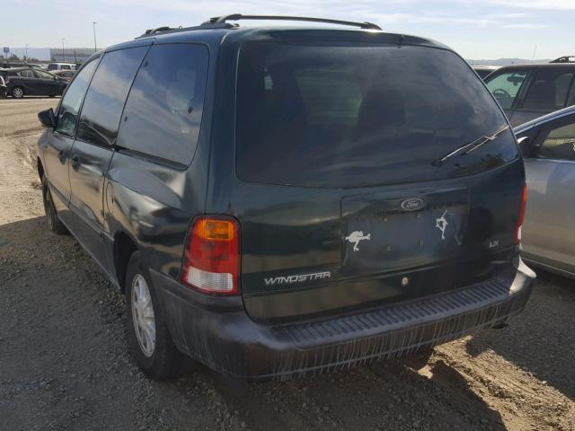 2FMZA5143YBA12572 - 2000 FORD WINDSTAR L GREEN photo 3