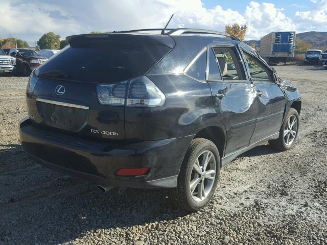 JTJHW31U960010486 - 2006 LEXUS RX 400 BLACK photo 4