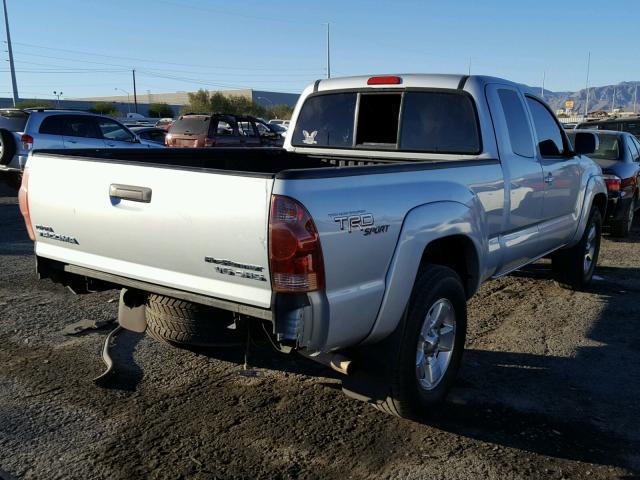 5TETU62N45Z020398 - 2005 TOYOTA TACOMA PRE GRAY photo 4