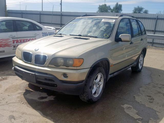 WBAFA53501LM62292 - 2001 BMW X5 3.0I BEIGE photo 2