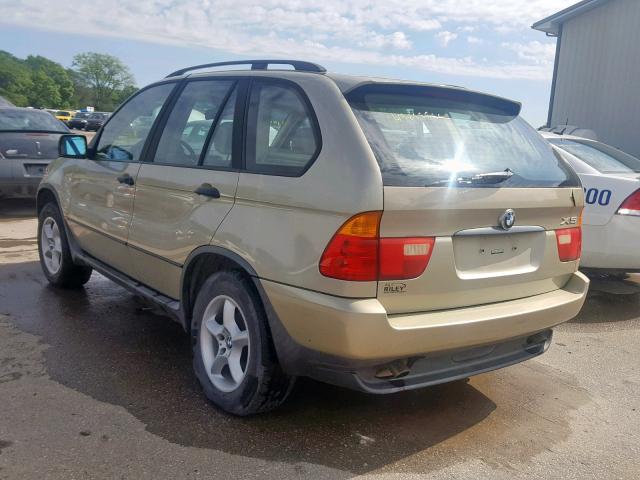 WBAFA53501LM62292 - 2001 BMW X5 3.0I BEIGE photo 3