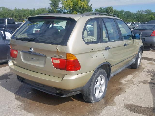 WBAFA53501LM62292 - 2001 BMW X5 3.0I BEIGE photo 4