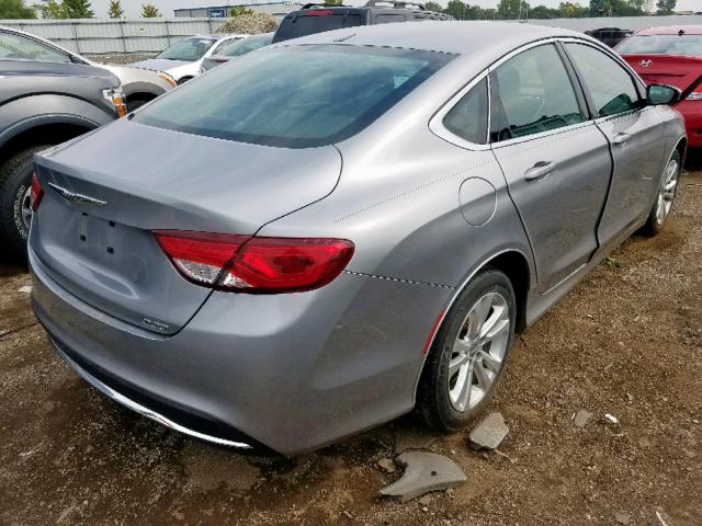 1C3CCCABXGN160877 - 2016 CHRYSLER 200 LIMITE SILVER photo 4