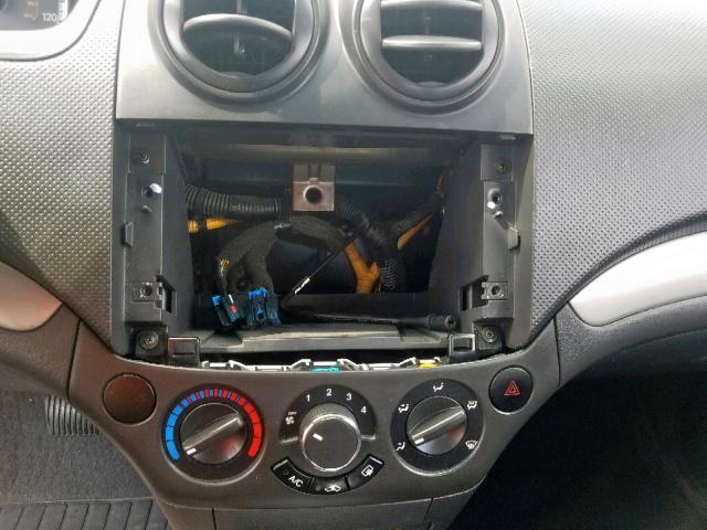 KL1TD56637B036720 - 2007 CHEVROLET AVEO BASE შავი ფოტო 9