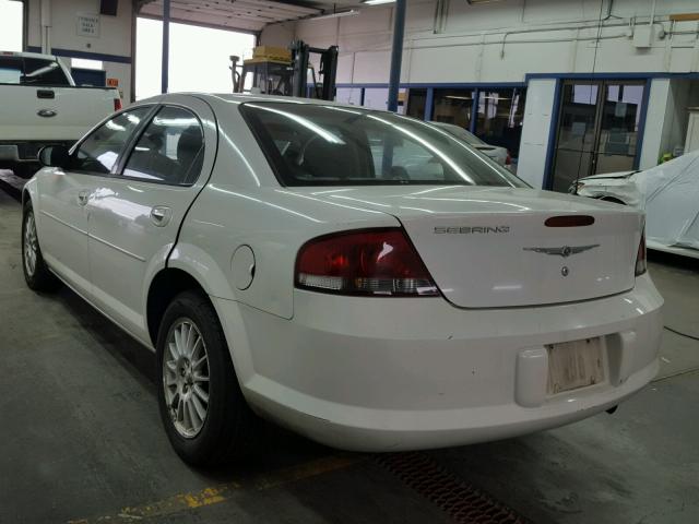 1C3EL46X04N273719 - 2004 CHRYSLER SEBRING LX WHITE photo 3