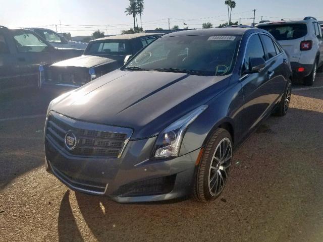 1G6AH5SX4D0144664 - 2013 CADILLAC ATS LUXURY CHARCOAL photo 2