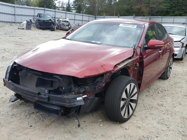 5XXGR4A66DG227258 - 2013 KIA OPTIMA SX RED photo 2