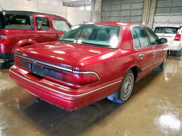 2MELM74W5VX680543 - 1997 MERCURY GRAND MARQ RED photo 4