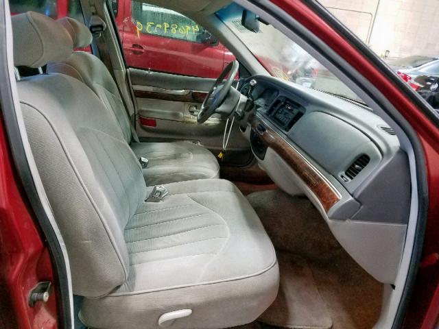 2MELM74W5VX680543 - 1997 MERCURY GRAND MARQ RED photo 5