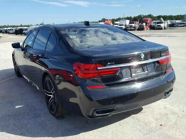 WBA7F2C54GG416423 - 2016 BMW 750 XI BLACK photo 3