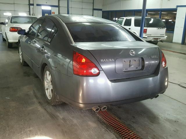 1N4BA41E85C824265 - 2005 NISSAN MAXIMA SE CHARCOAL photo 3