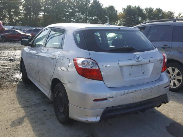 2T1LE40E09C003937 - 2009 TOYOTA COROLLA MA SILVER photo 3