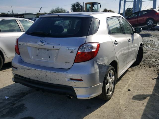 2T1LE40E09C003937 - 2009 TOYOTA COROLLA MA SILVER photo 4