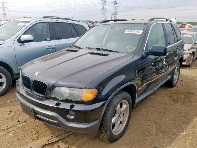 5UXFB33573LH41781 - 2003 BMW X5 4.4I BLACK photo 2