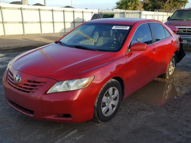 4T1BE46K27U181207 - 2007 TOYOTA CAMRY BURGUNDY photo 2