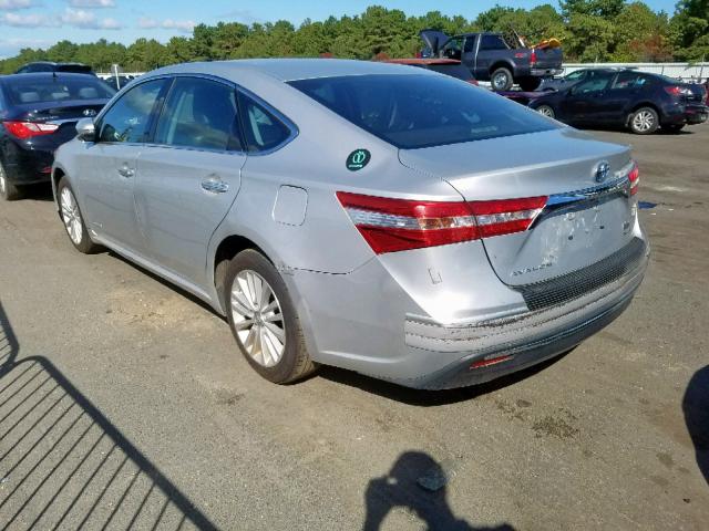 4T1BD1EB4E1021541 - 2014 TOYOTA AVALON HYB GRAY photo 3