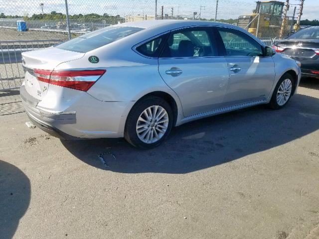 4T1BD1EB4E1021541 - 2014 TOYOTA AVALON HYB GRAY photo 4