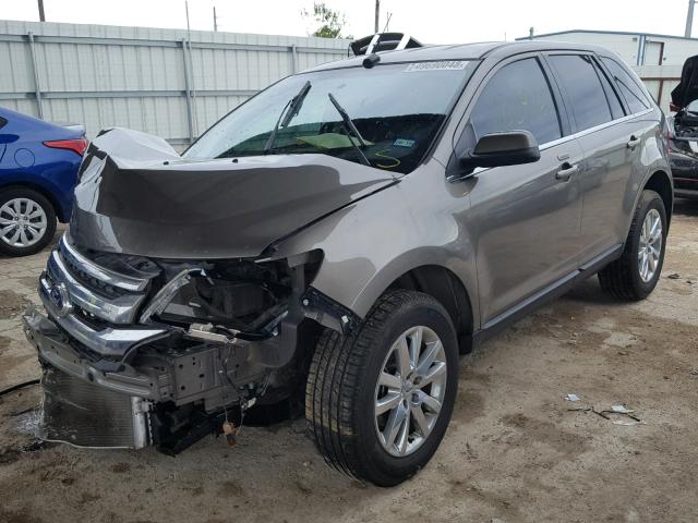 2FMDK3KC0EBA54338 - 2014 FORD EDGE LIMIT GOLD photo 2