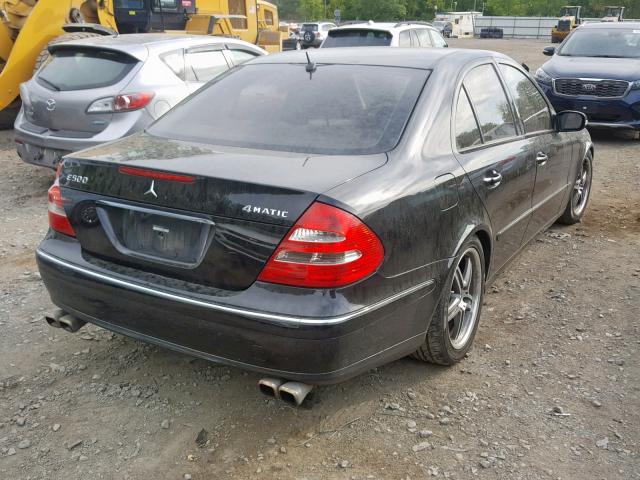 WDBUF83J44X123377 - 2004 MERCEDES-BENZ E 500 4MAT BLACK photo 4