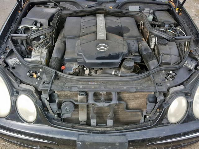 WDBUF83J44X123377 - 2004 MERCEDES-BENZ E 500 4MAT BLACK photo 7