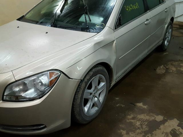 1G1ZH57B89F129353 - 2009 CHEVROLET MALIBU 1LT თაფლისფერი ფოტო 9