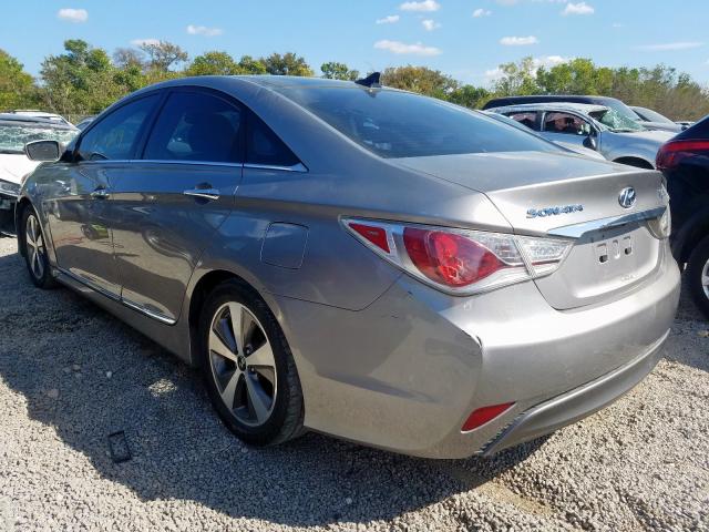 KMHEC4A40BA013958 - 2011 HYUNDAI SONATA HYB SILVER photo 3