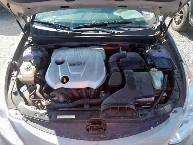 KMHEC4A40BA013958 - 2011 HYUNDAI SONATA HYB SILVER photo 7